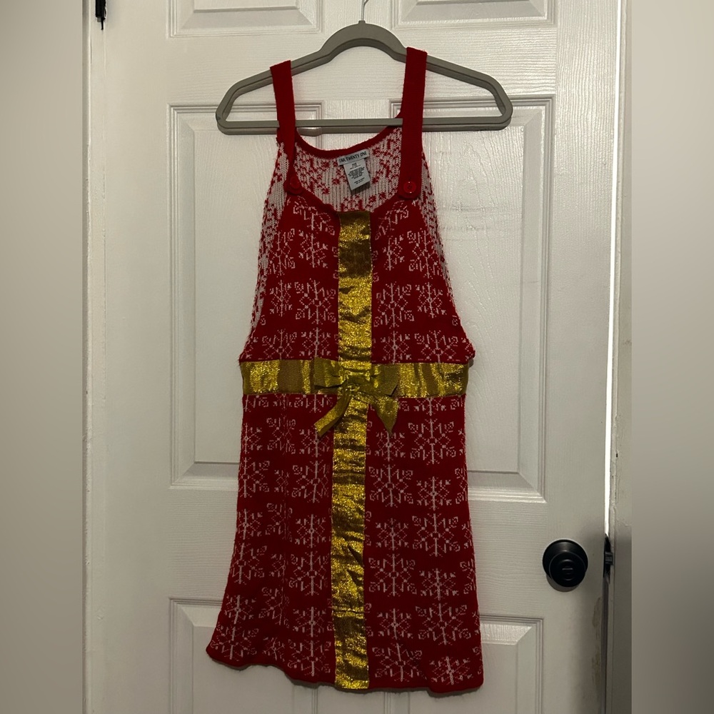 Holiday sweater present dress